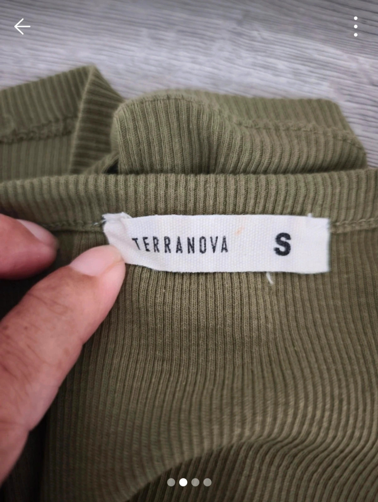 Débardeur côtelé kaki Terranova – Taille S – Terranova – taille S / 36 / 8 2
