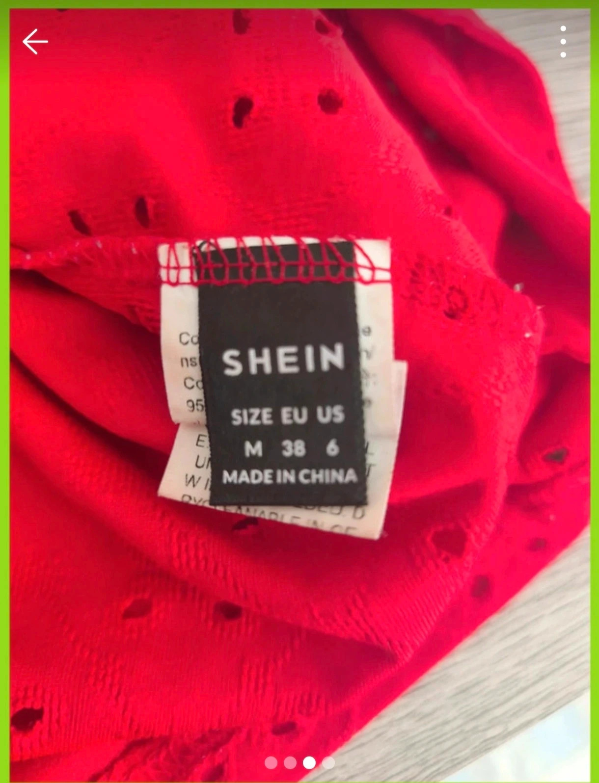 Blouse / top rouge ajouré SHEIN – Taille M – Shein – taille M / 38 / 10 3