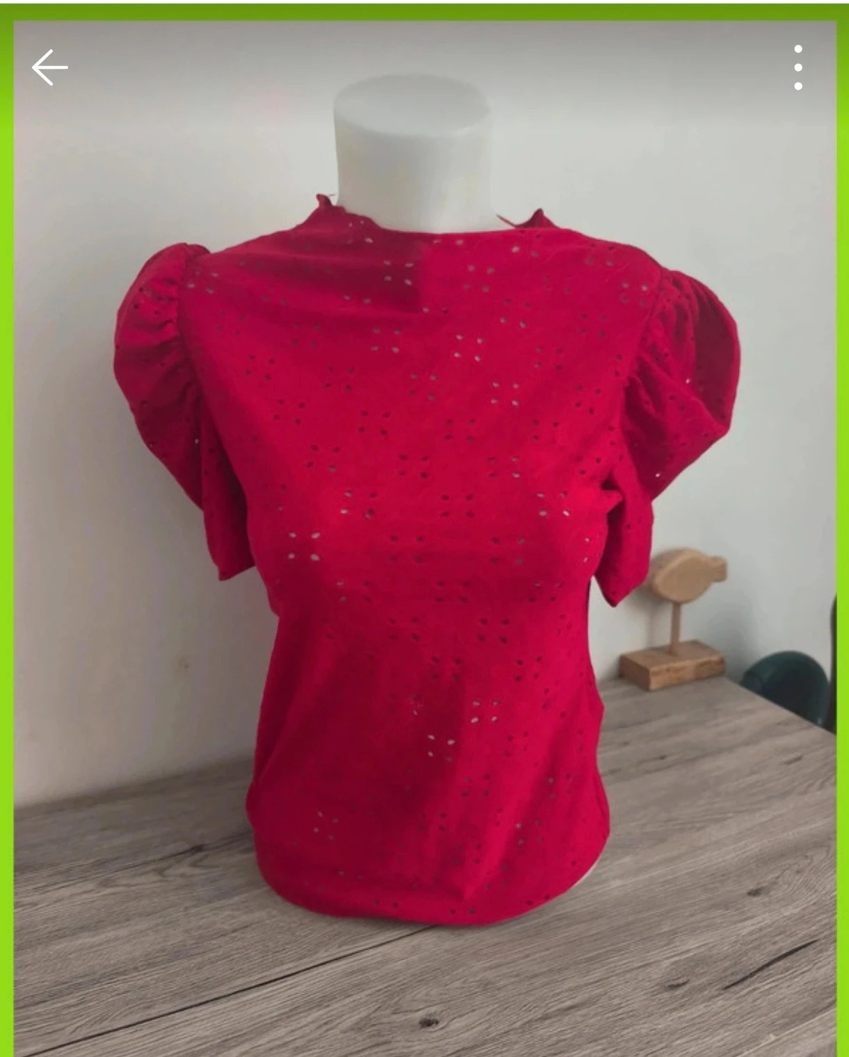 Blouse / top rouge ajouré SHEIN – Taille M – Shein – taille M / 38 / 10