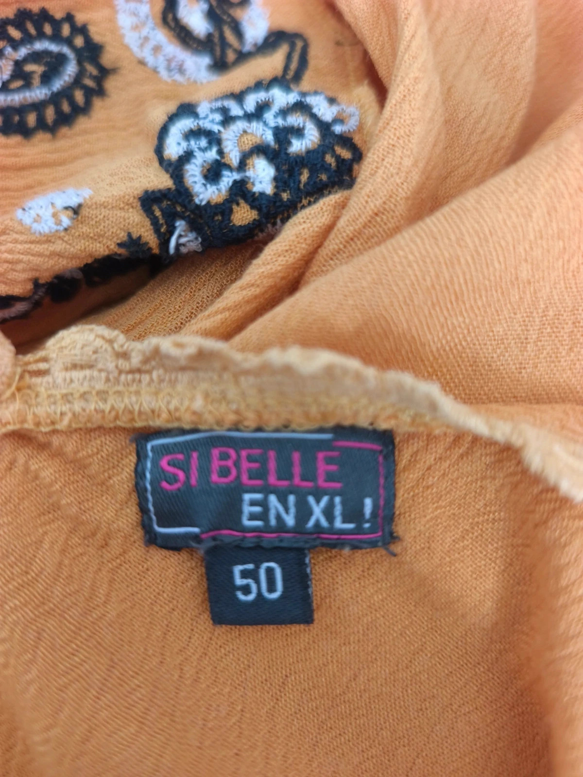 Blouse / tunique jaune moutarde – Taille 50 – Si Belle En XL – taille 5XL / 50 / 22 3