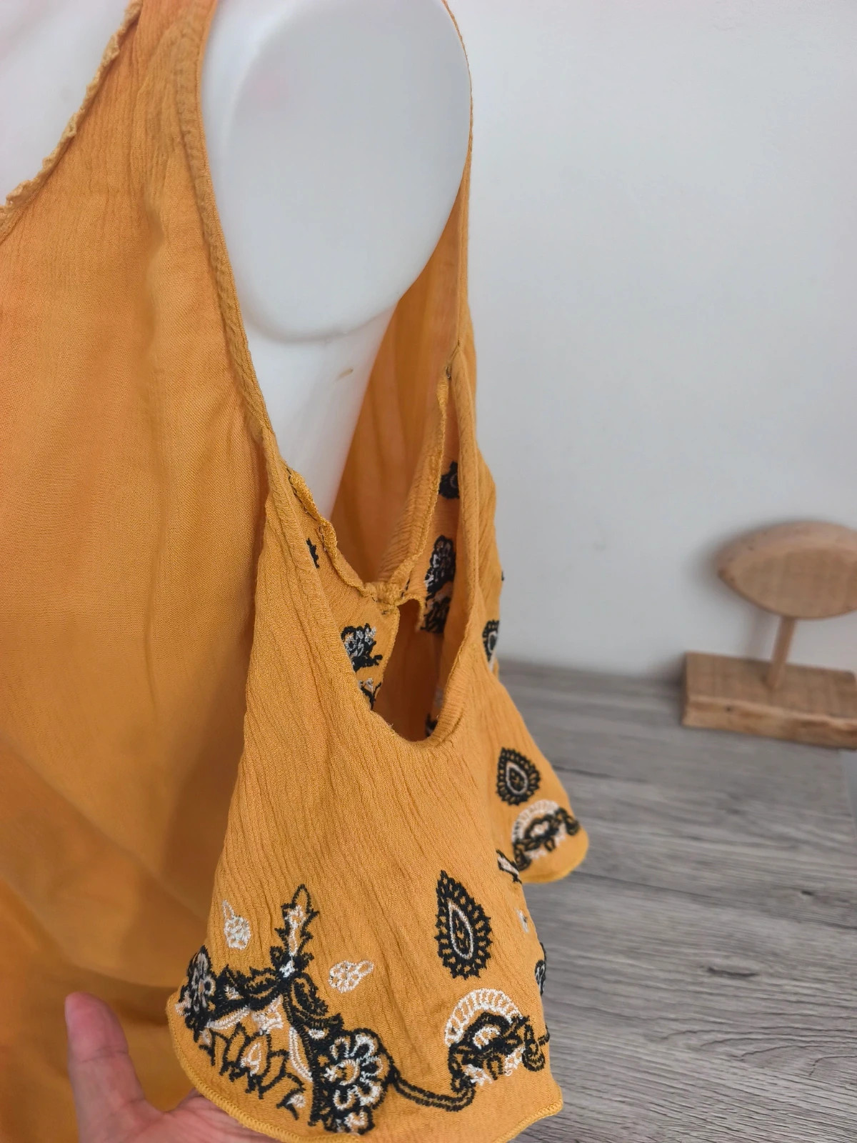 Blouse / tunique jaune moutarde – Taille 50 – Si Belle En XL – taille 5XL / 50 / 22 2