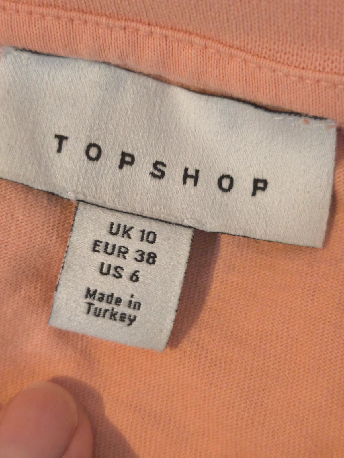 T-shirt Topshop taille 38 rose pêche avec broderie – Topshop – taille M / 38 / 10 3