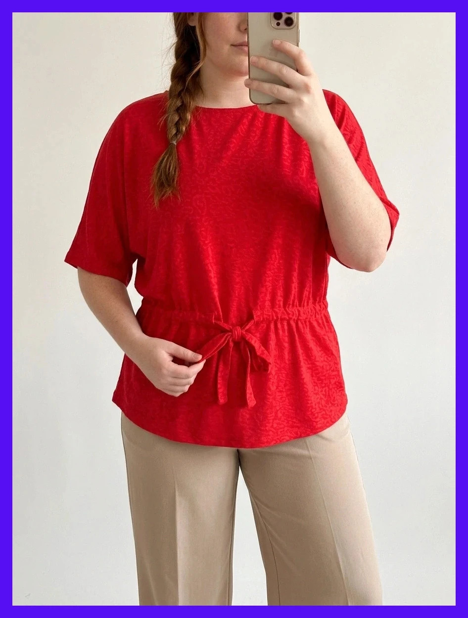 blouse manches courtes taille 48