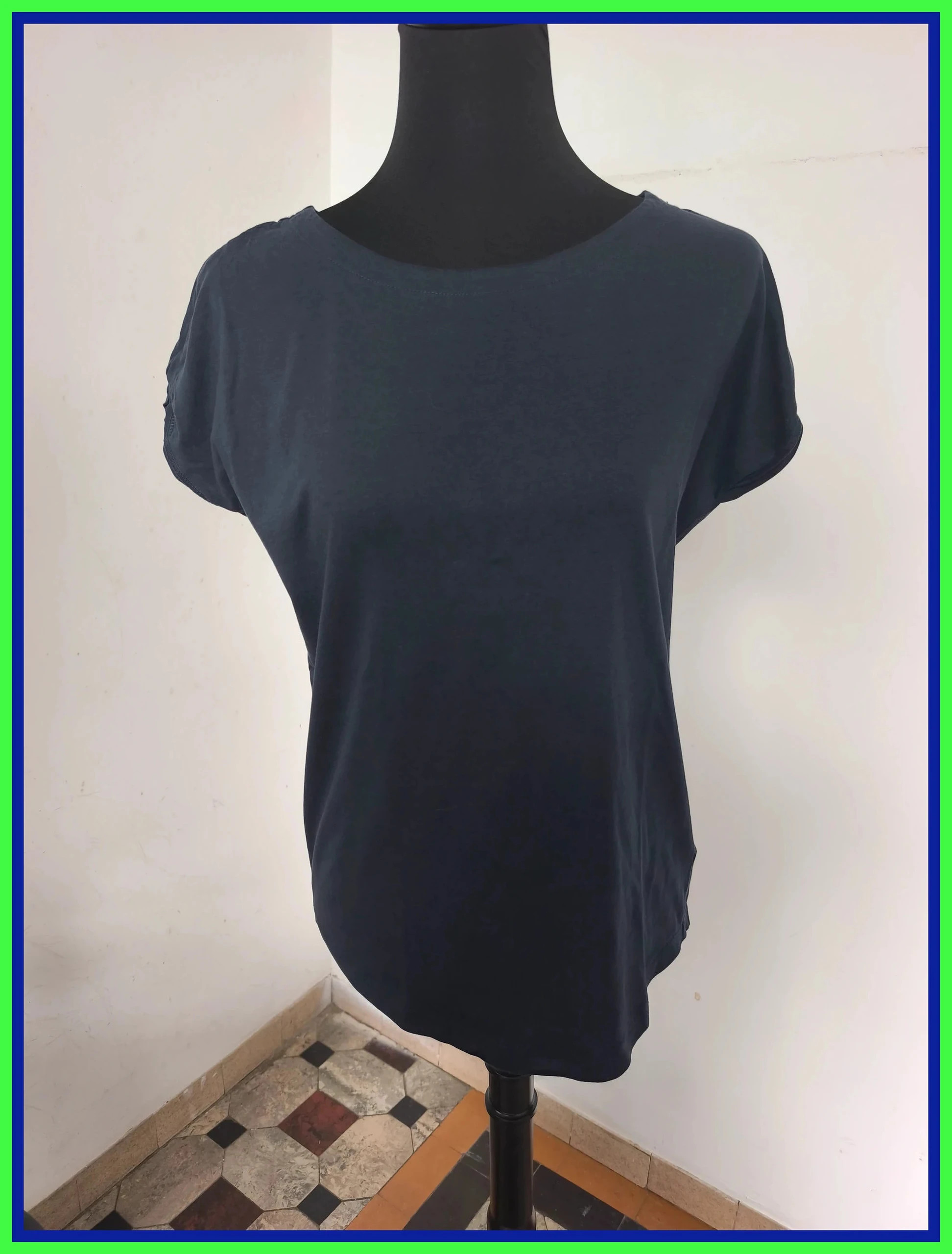 T-shirt ample bleu marine NEXT 100 % coton – Taille 34. No267