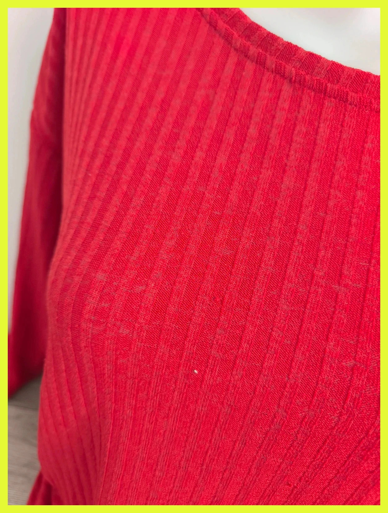 Pull côtelé rouge NEXT manches longues – Taille 42 – Next – taille XL / 42 / 14 2