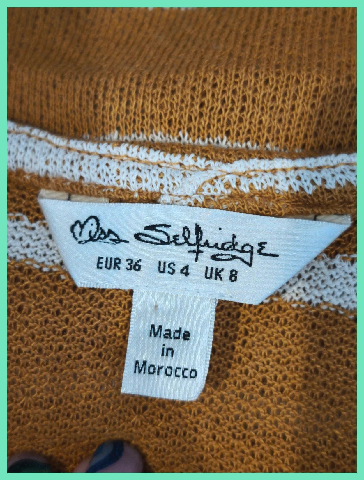 Pull fin rayé noué devant Miss Selfridge – Taille 36 – Miss Selfridge – taille S / 36 / 8 2