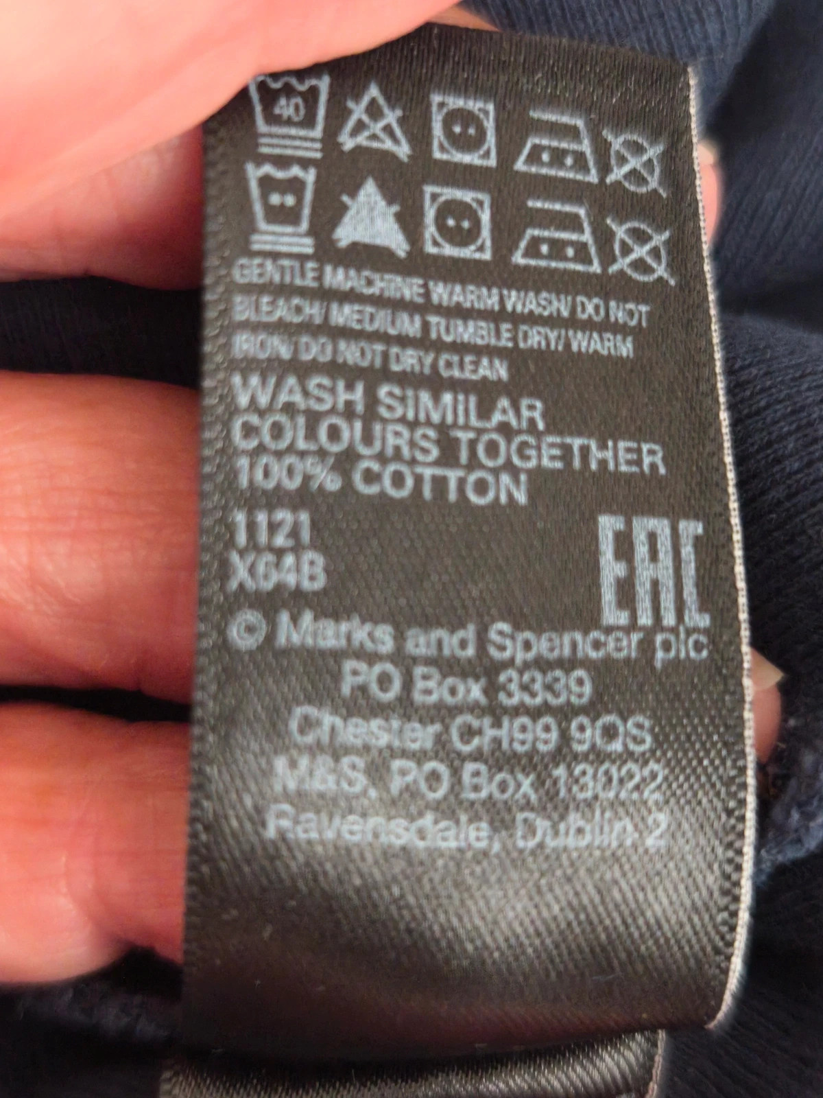 T-shirt M&S bleu marine – taille 44 – M&S Mode – taille XXL / 44 / 16 4