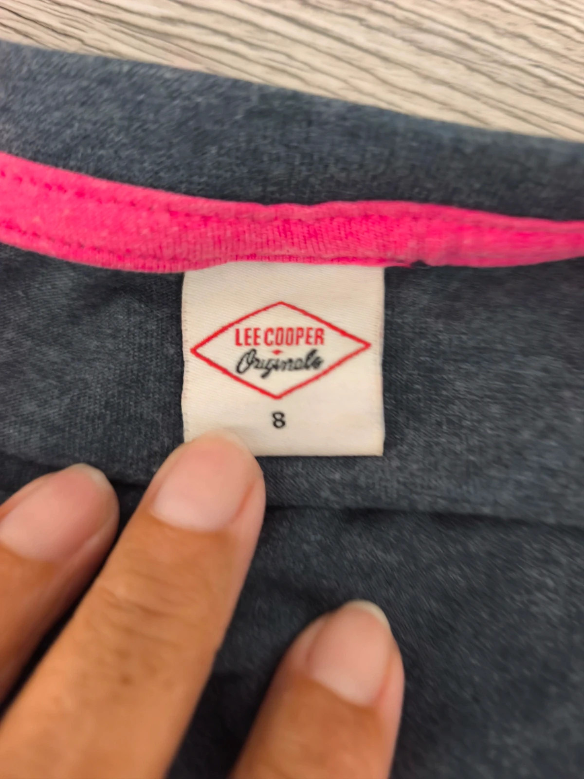 T-shirt Lee Cooper Originals gris foncé – taille 36. No332 – Lee Cooper – taille S / 36 / 8 2