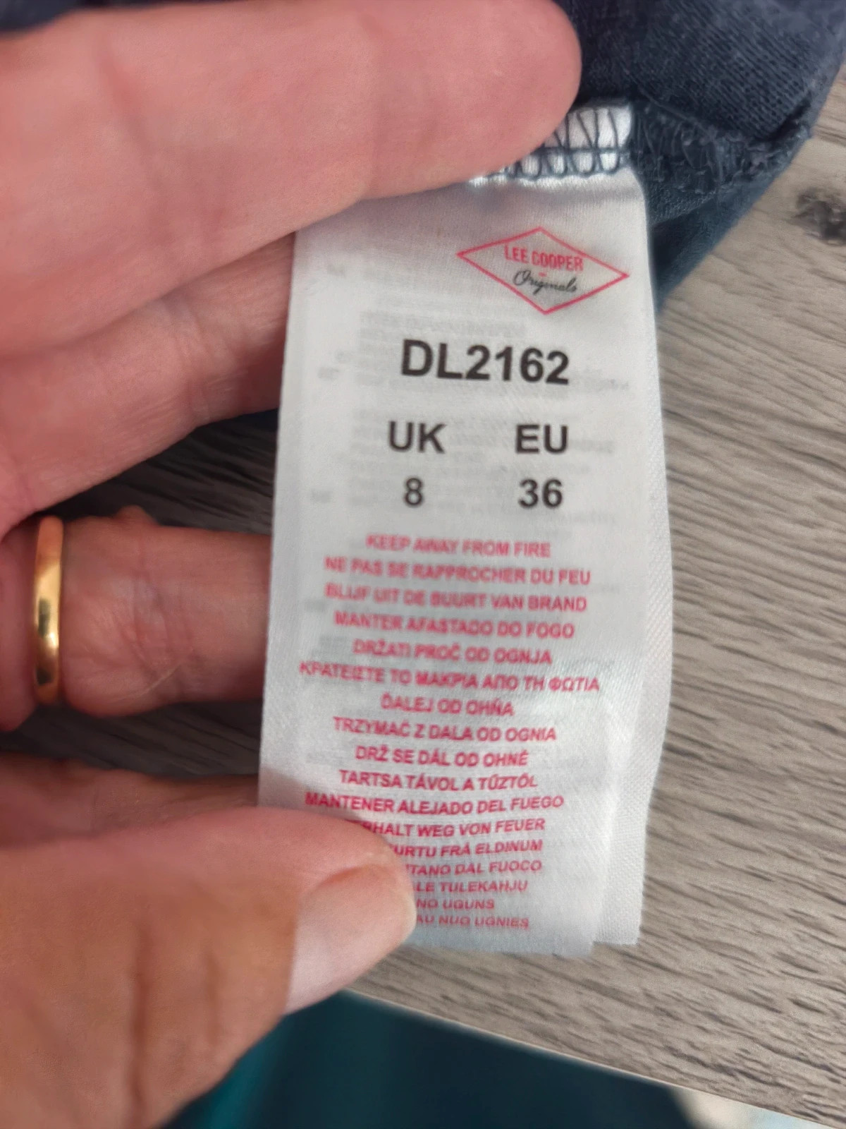 T-shirt Lee Cooper Originals gris foncé – taille 36. No332 – Lee Cooper – taille S / 36 / 8 3