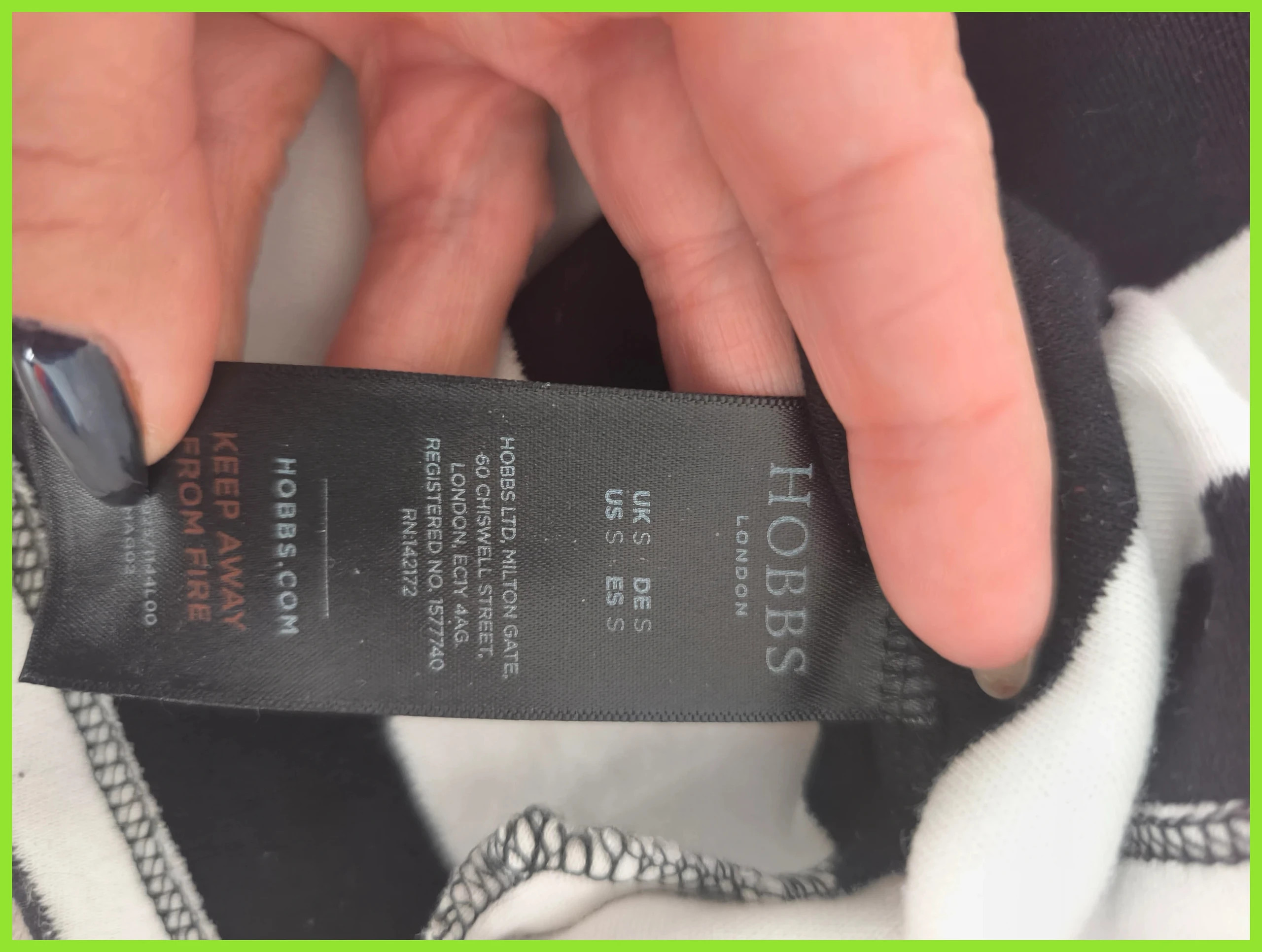 blouse lignée de la marque Hobbs taille S No123 – Hobbs – taille S / 36 / 8 3