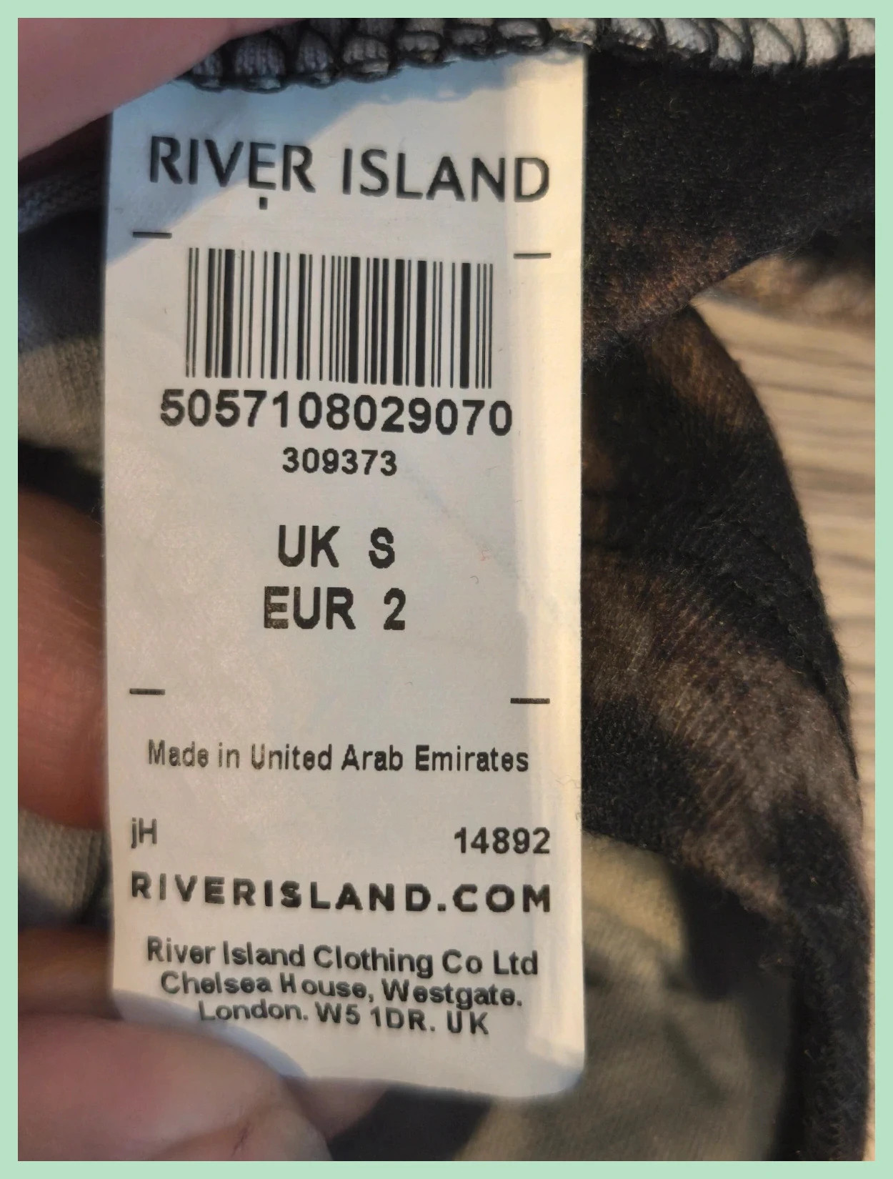 T-shirt imprimé léopard River Island – Taille S – Muscle Fit – River Island – taille S / 36 / 8 3