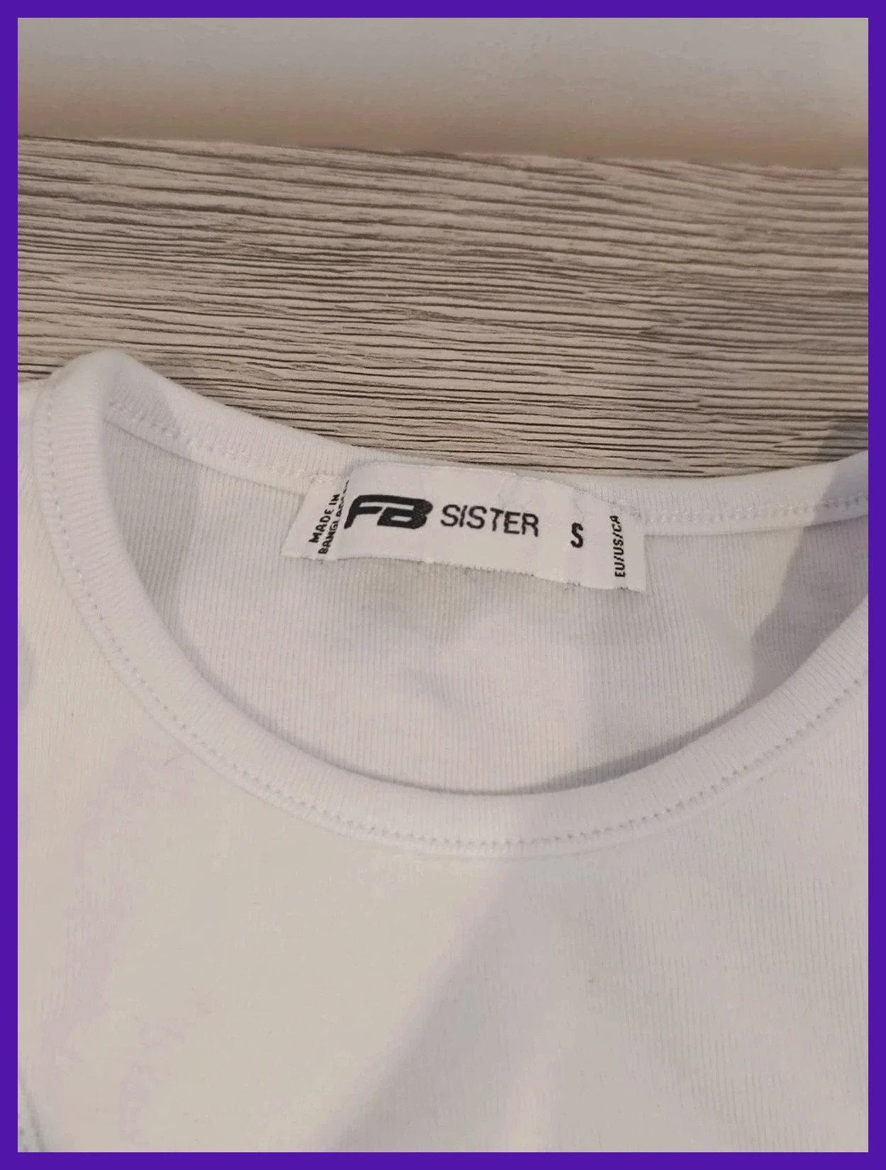 Top crop blanc FB Sister – Taille S – FB Sister – taille S / 36 / 8 2