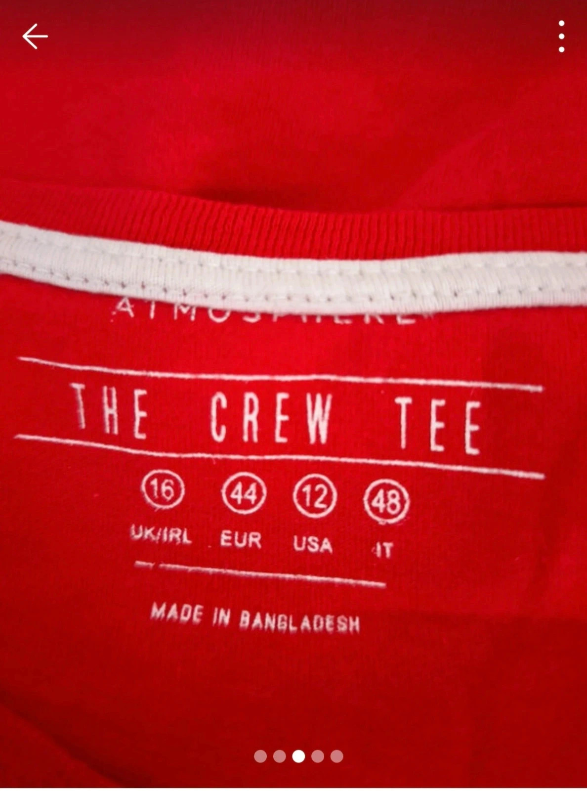 T-shirt rouge imprimé lion – Taille 40. No322 – Primark – taille L / 40 / 12 3