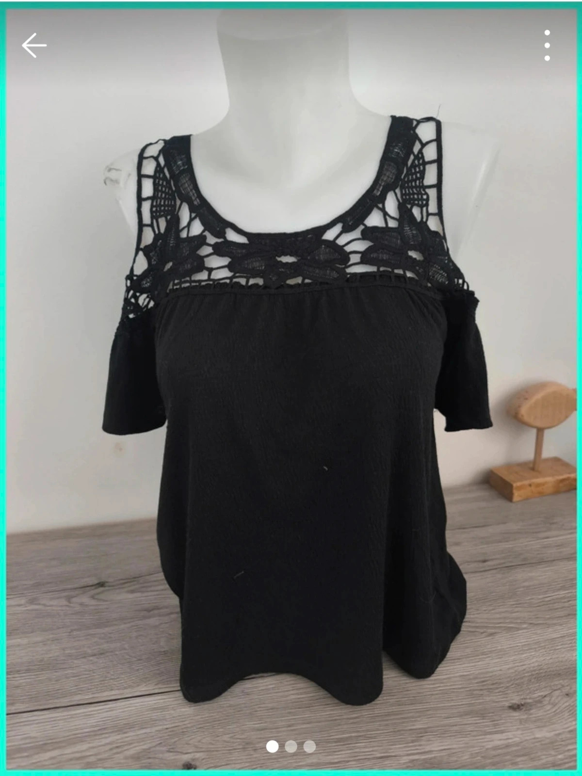 Blouse noire Primark – Taille 34. No198
