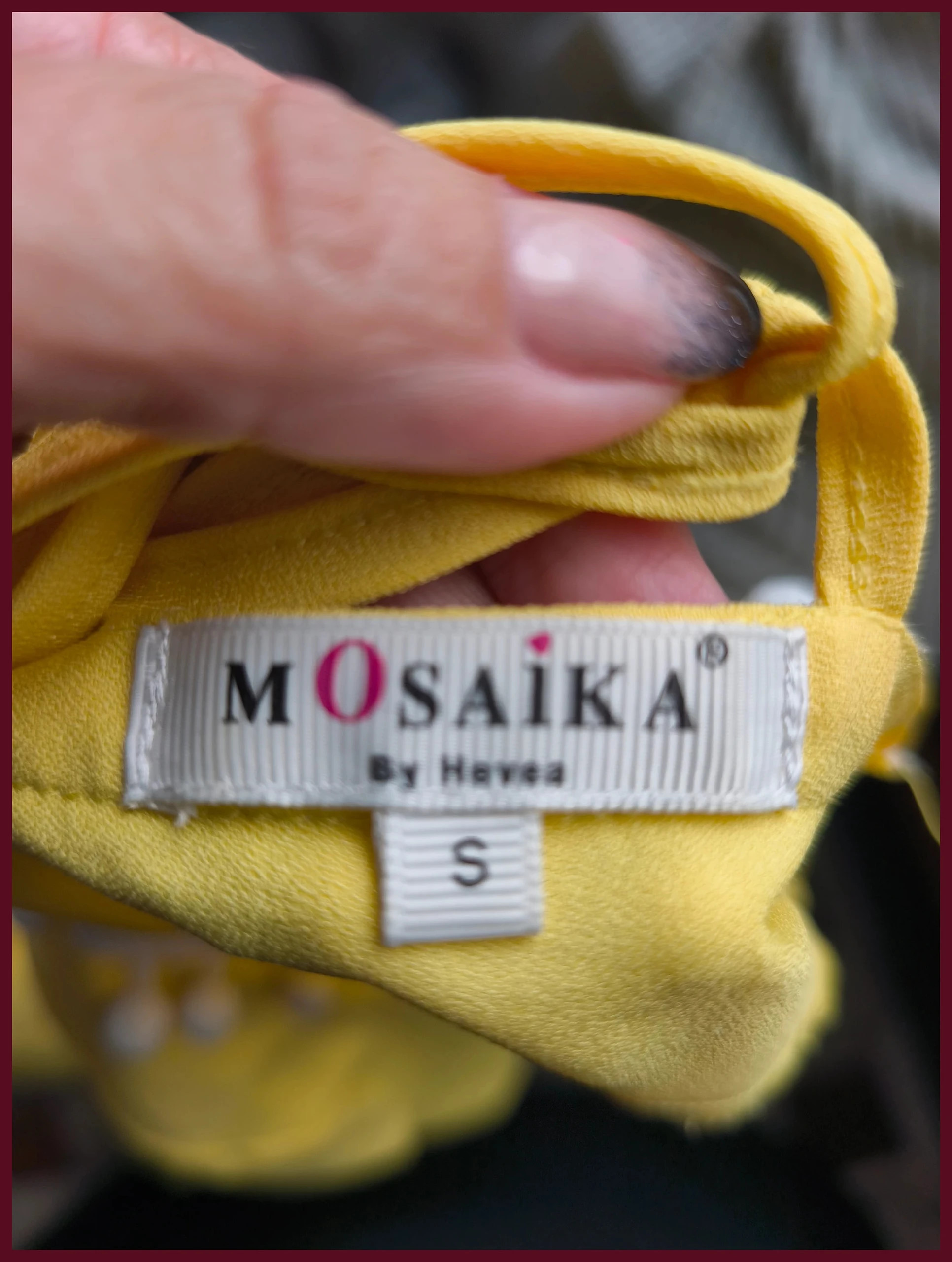 Robe jaune dos nu pompons taille S – Mosaika – taille S / 36 / 8 2