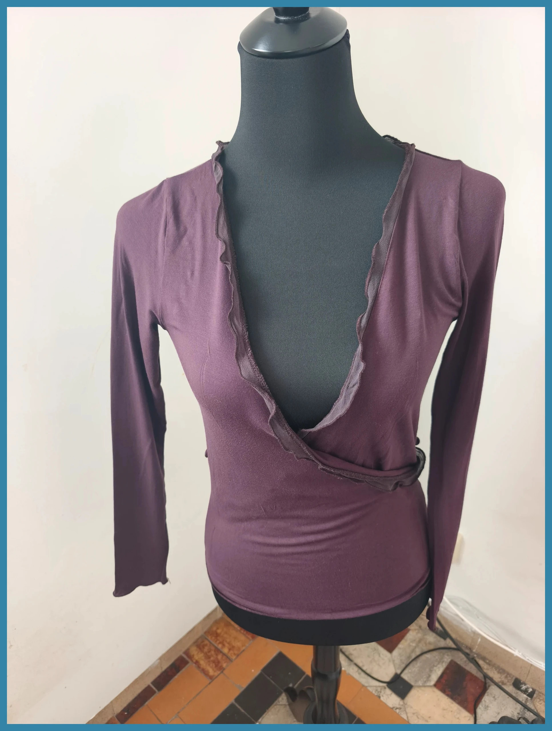 blouse cache coeur de chez we taille M. no148