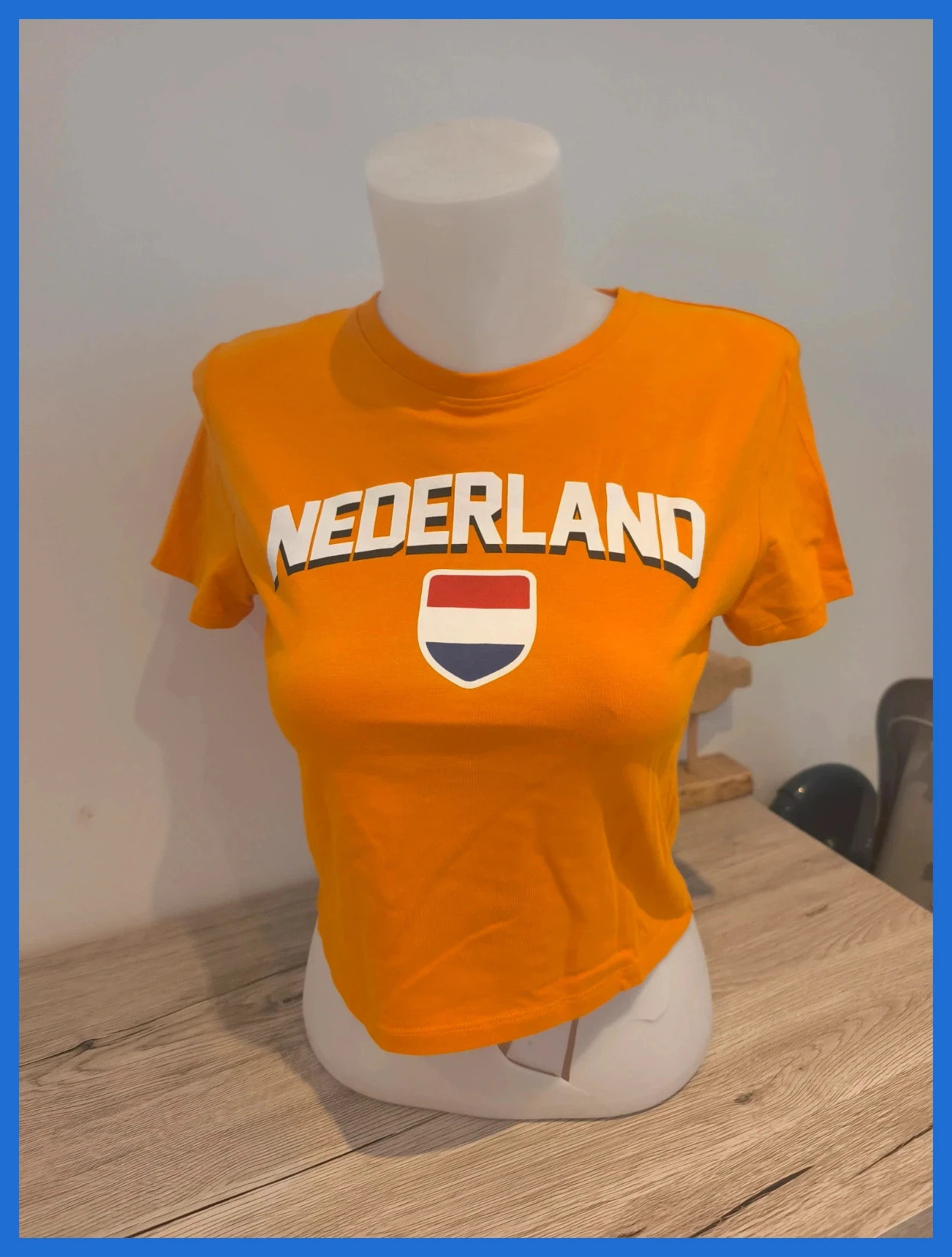 T-shirt Primark orange « Nederland » Taille M – 95 % coton