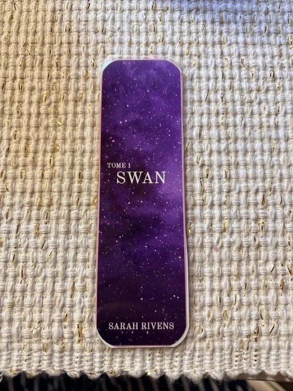 Marque page Sarah rivens - Swan tome 1 fais mains