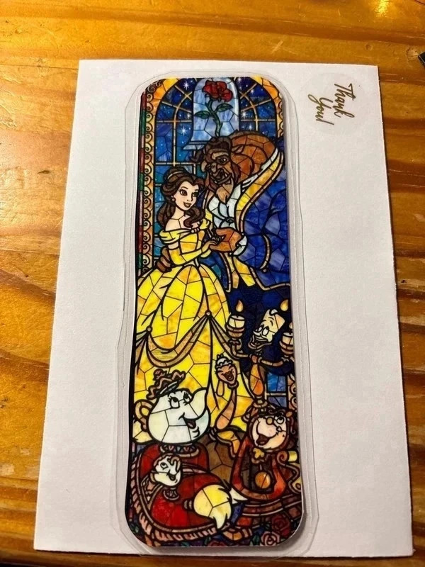 Marque page la belle et la bête Disney taille petit fais main – Disney 2