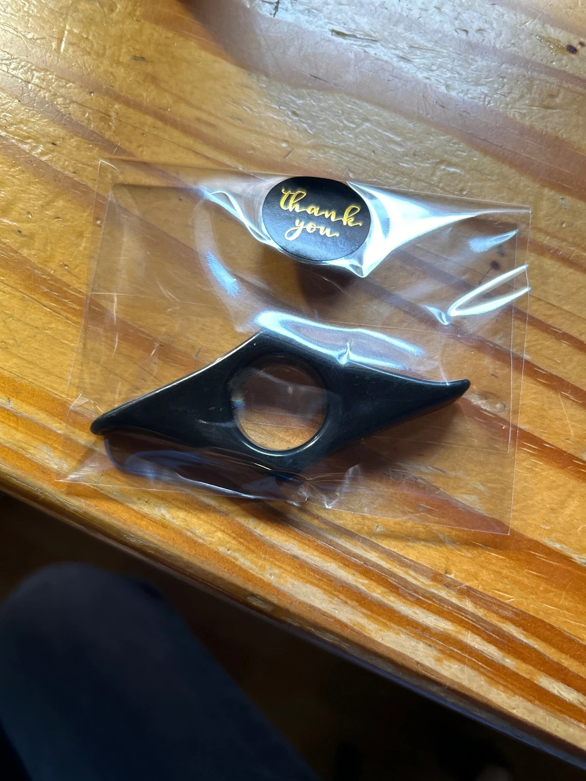 Bague de lecture noir lire seul main neuf – Shein 3