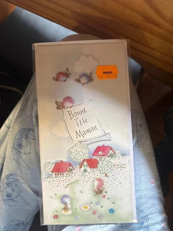 Lots 3 carte bonne fête maman avec enveloppe neuf