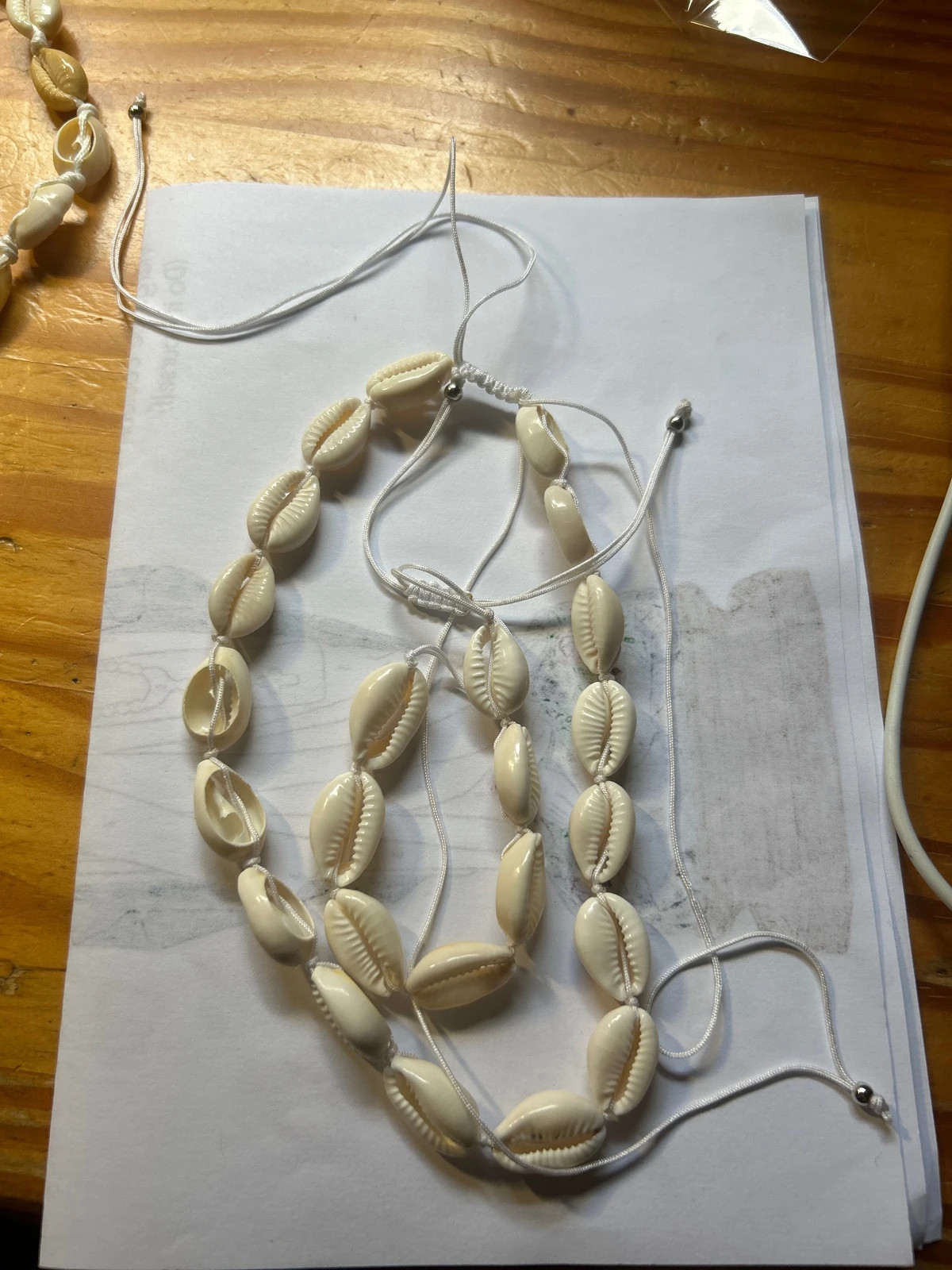 Ensembles de Collier bracelet de plage coquillages neuf – Collier de coquillages plage 3
