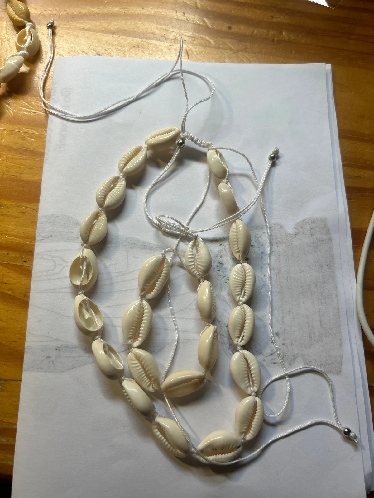 Ensembles de Collier bracelet de plage coquillages neuf