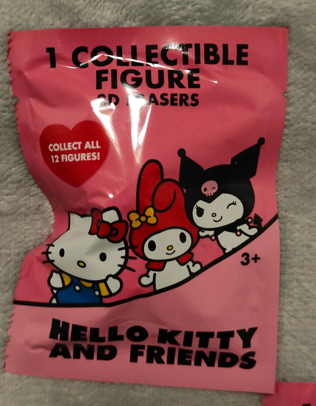 Lot de 5 Figurines en Gommes 3D Hello Kitty et ses amis – Personnages (Sachet surprise) – Hello Kitty – taille 3 ans / 98 cm 3