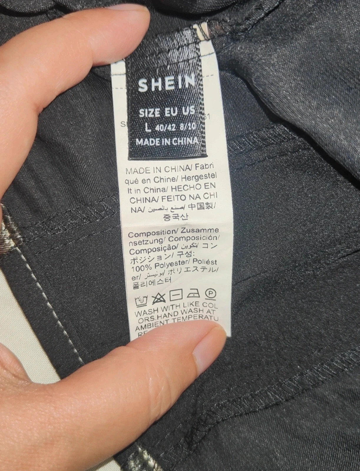 Joli débardeur Noir et Doré Taille L (40/42) – Shein – taille L / 40 / 12 3
