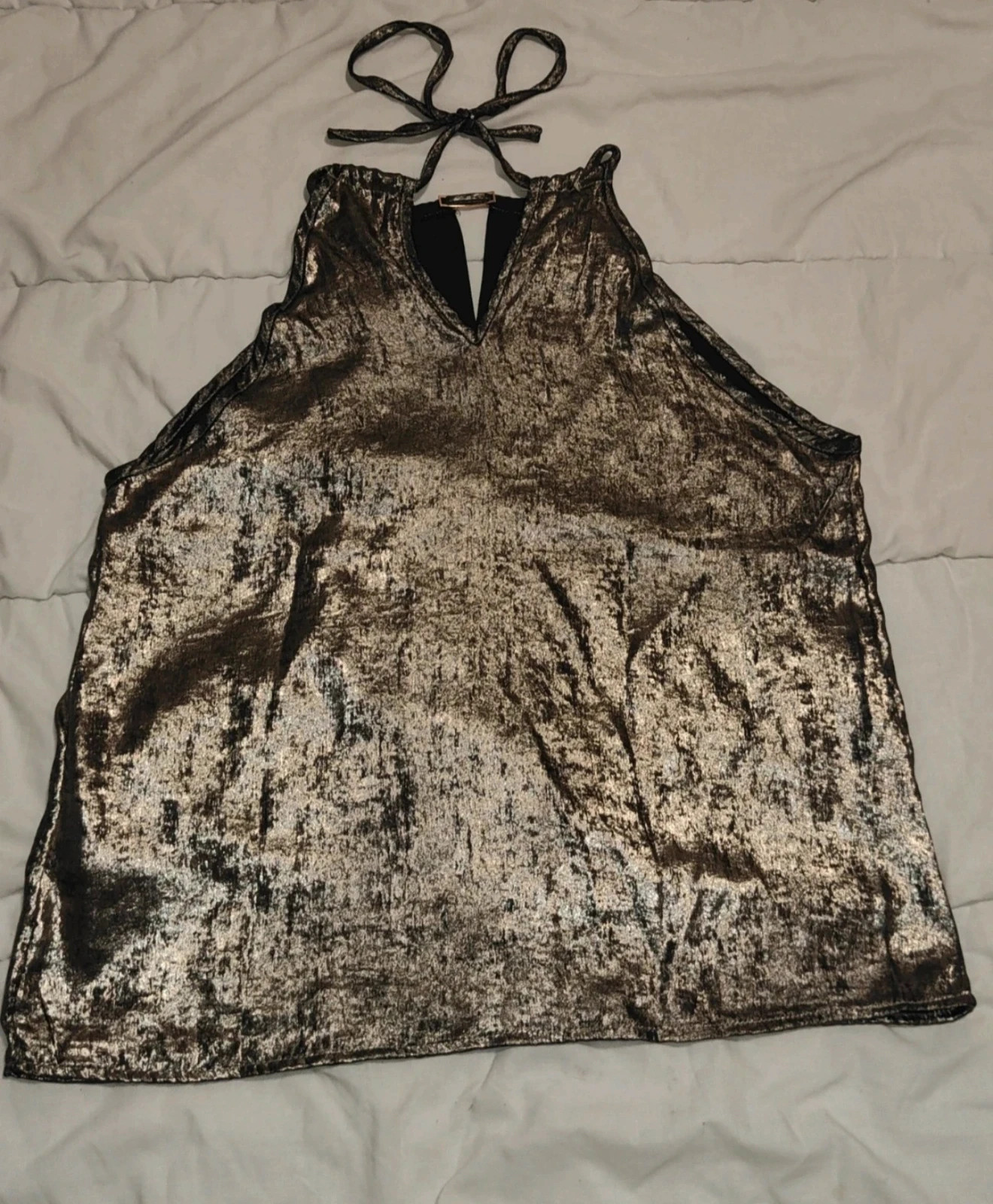 Joli débardeur Noir et Doré Taille L (40/42) – Shein – taille L / 40 / 12 2