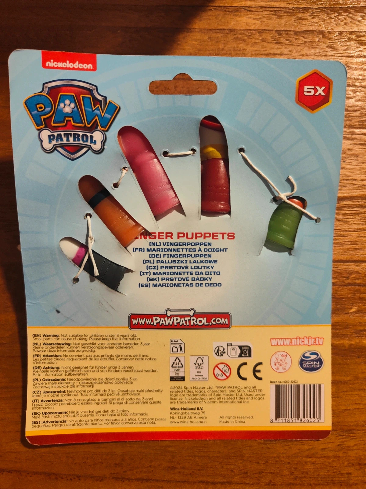 Lot de 10 Marionnettes à Doigt La Pat Patrouille – Nickelodeon – taille 3 ans / 98 cm 3