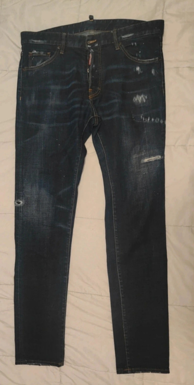Jean en coton Dsquared2 Cool Guy Effet Paint Splatter Taille 44 FR (50 Italy)