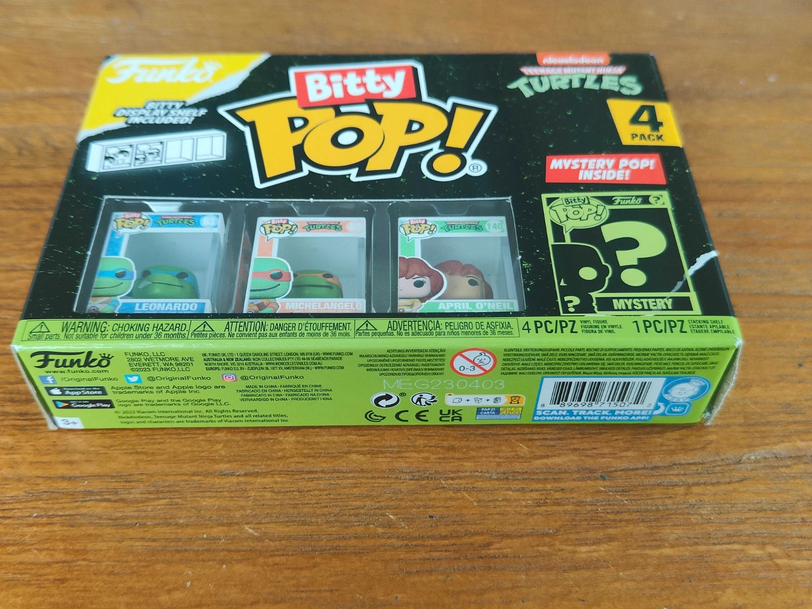 Pack de 4 Mini Figurines Funko Bitty Pop Tortues Ninja – Funko Pop – taille 3 ans / 98 cm 3