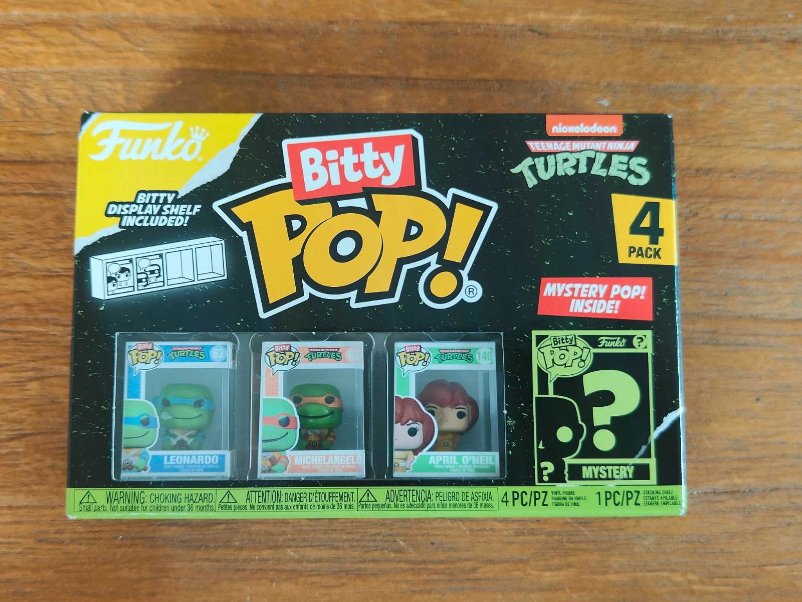 Pack de 4 Mini Figurines Funko Bitty Pop Tortues Ninja