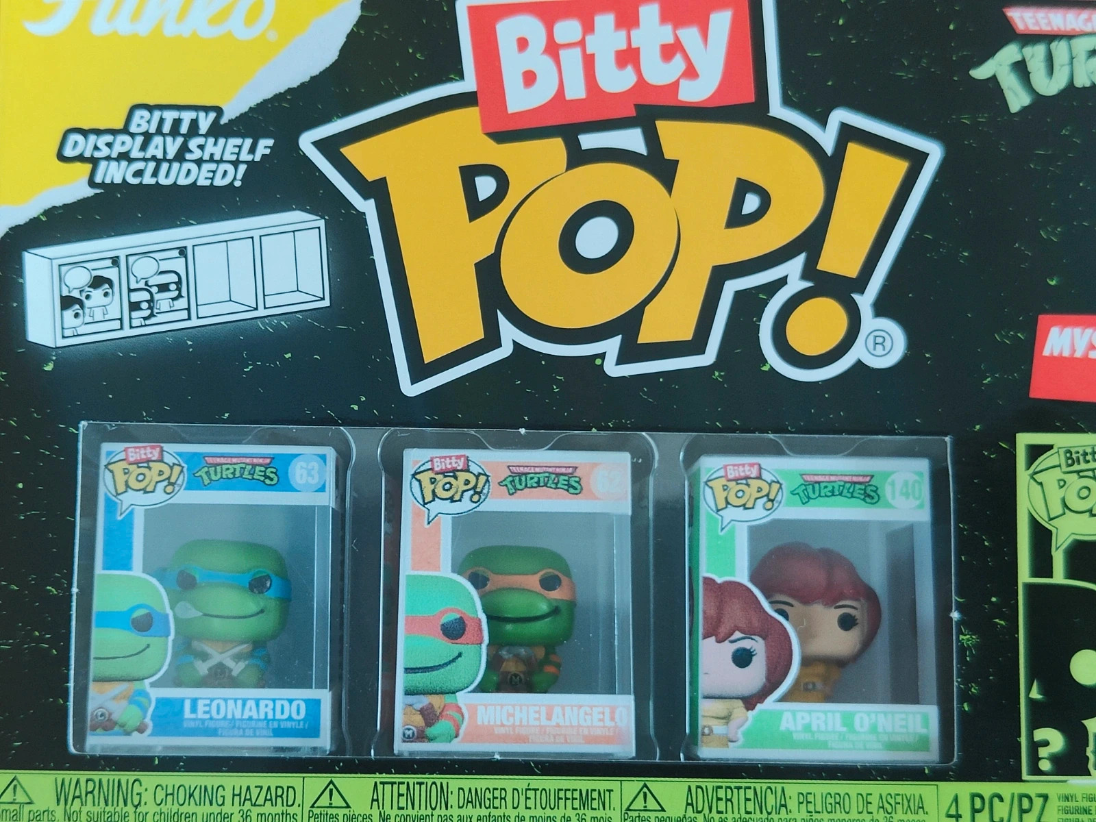 Pack de 4 Mini Figurines Funko Bitty Pop Tortues Ninja – Funko Pop – taille 3 ans / 98 cm 2