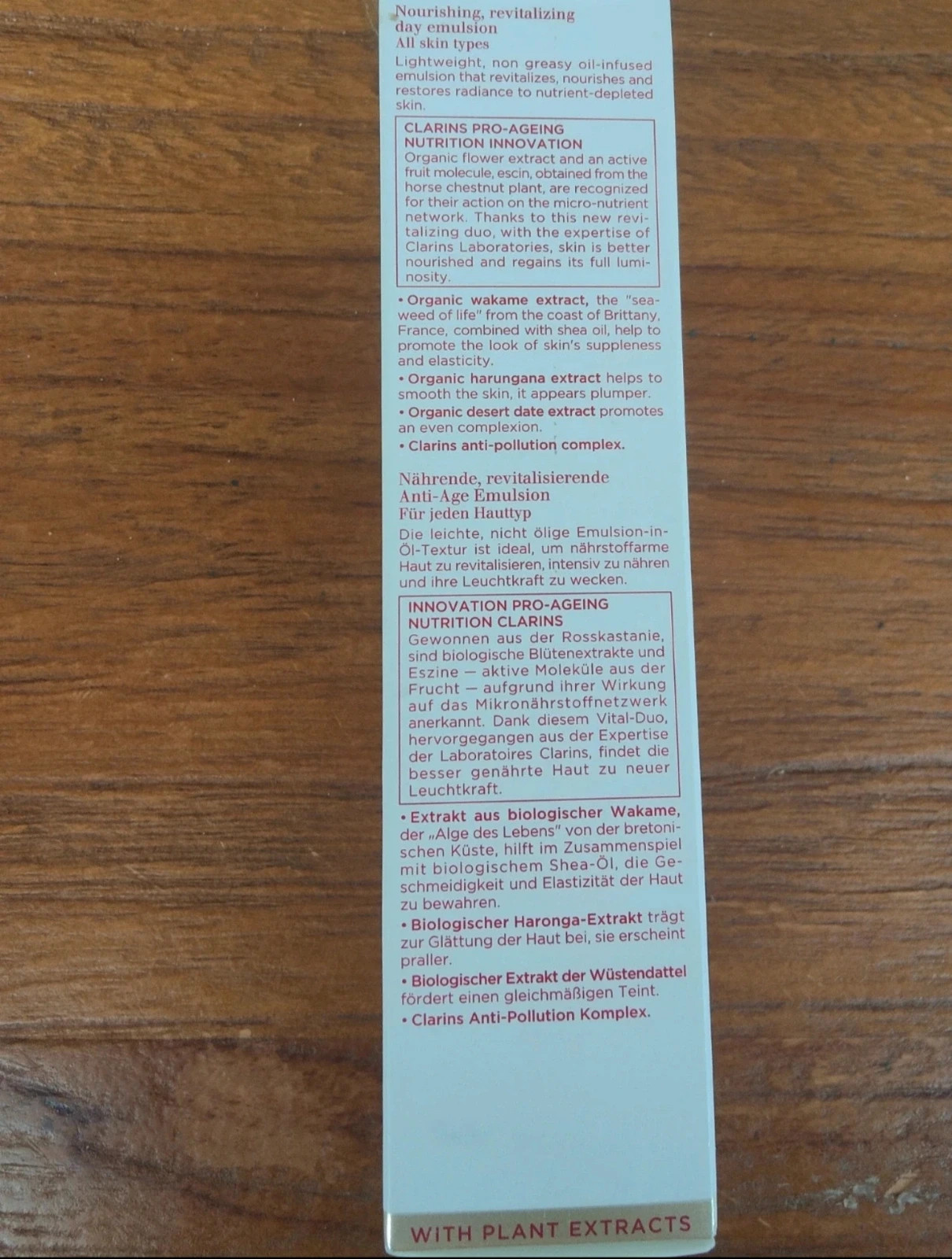Clarins Nutri-Lumière Jour Émulsion Revitalisante 50ml Lire la description merci – Clarins 5