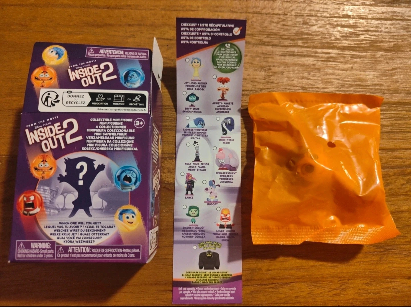 Disney Pixar Vice-Versa 2 Figurine Mystère sous Sachet Scellé (Joie)