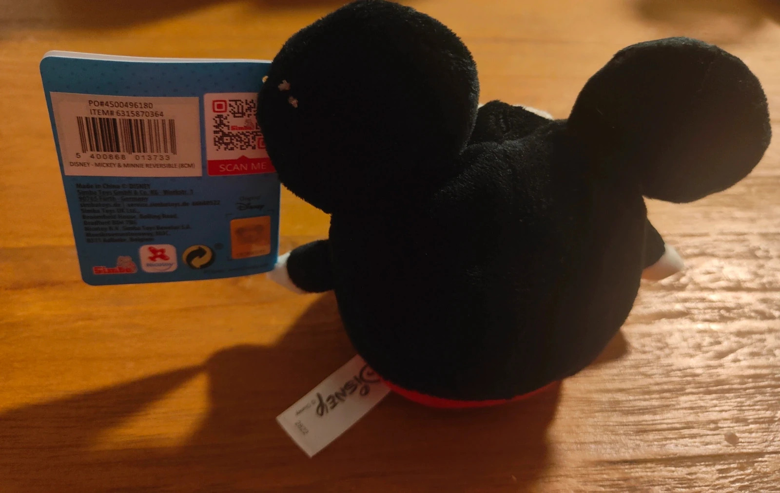 Peluche réversible Mickey & Minnie Mouse Disney – Disney – taille Taille unique 2