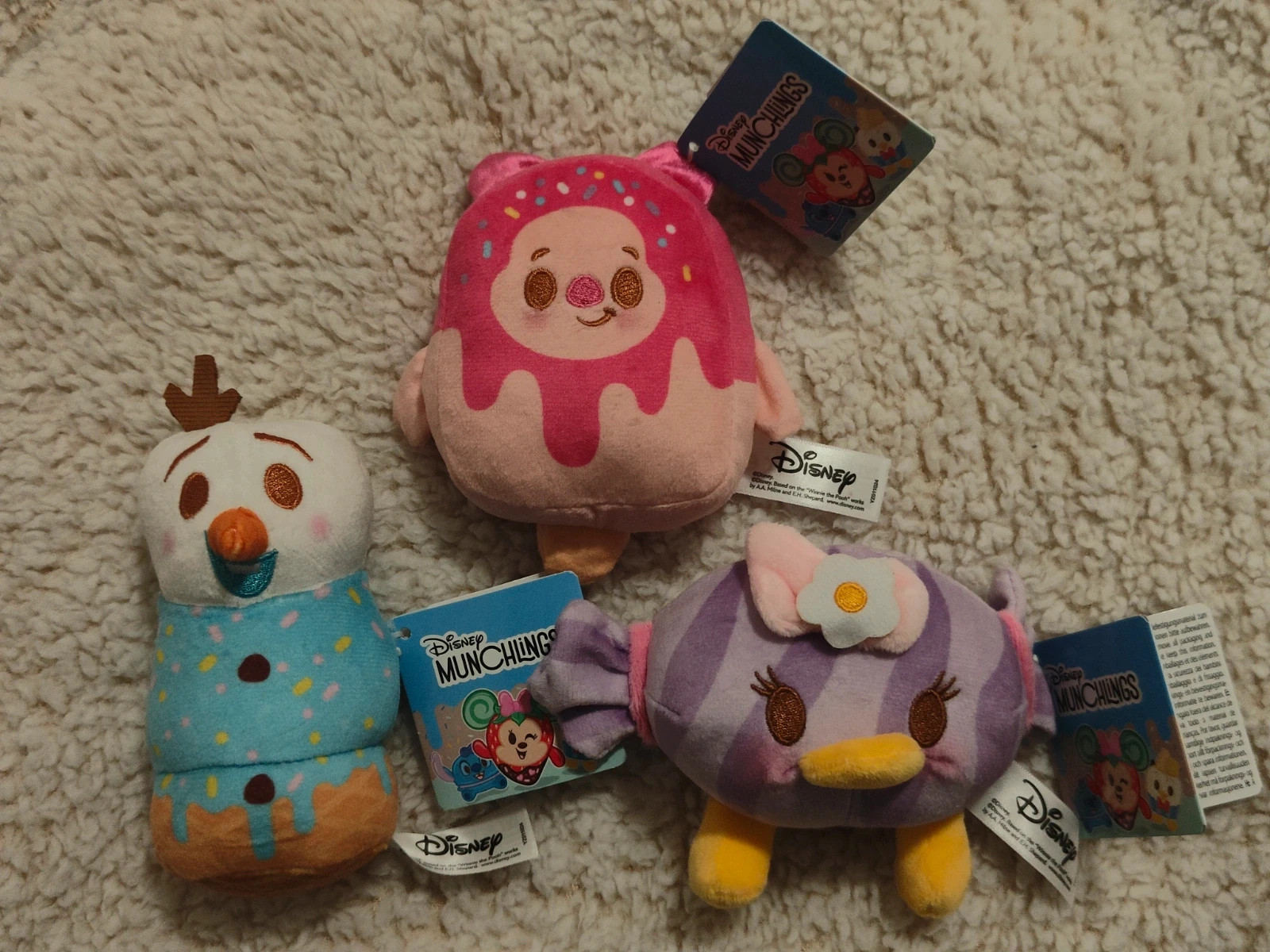 Lot de 3 Peluches Disney Munchlings