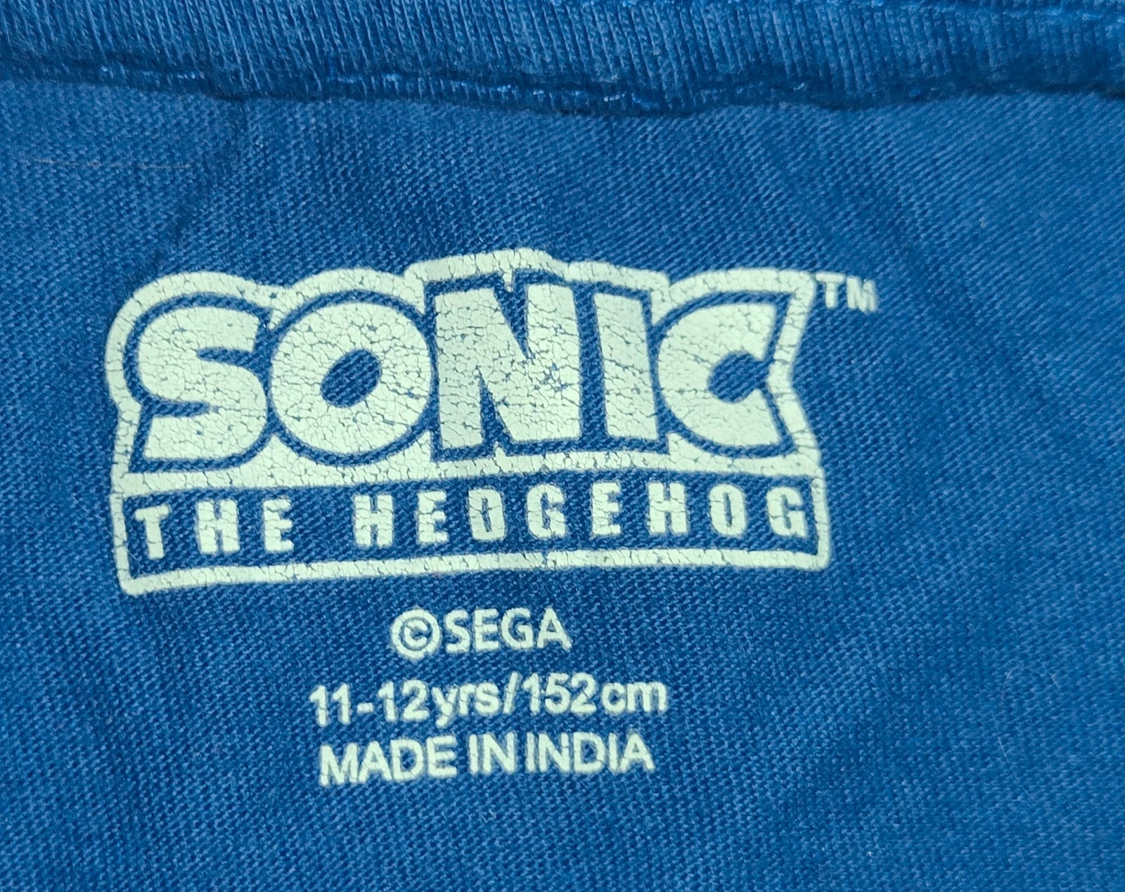 T-shirt à manches courtes Sonic 11-12 ans (152 cm) – Sega – taille 12 ans / 152 cm 3
