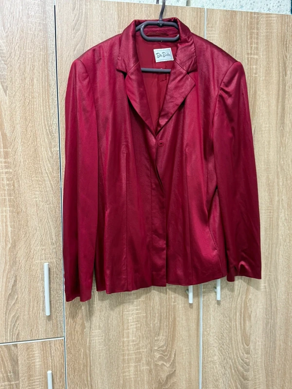 Bordeaux glänzender Damenblazer – taille L / 40 / 12 4