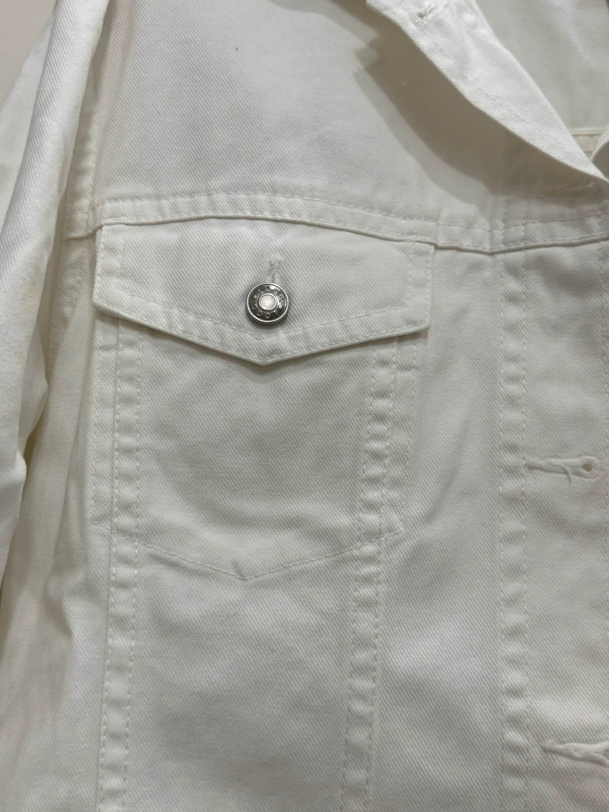 Weiße L.O.G.G. Jeansjacke – L.O.G.G. – taille XL / 42 / 14 4