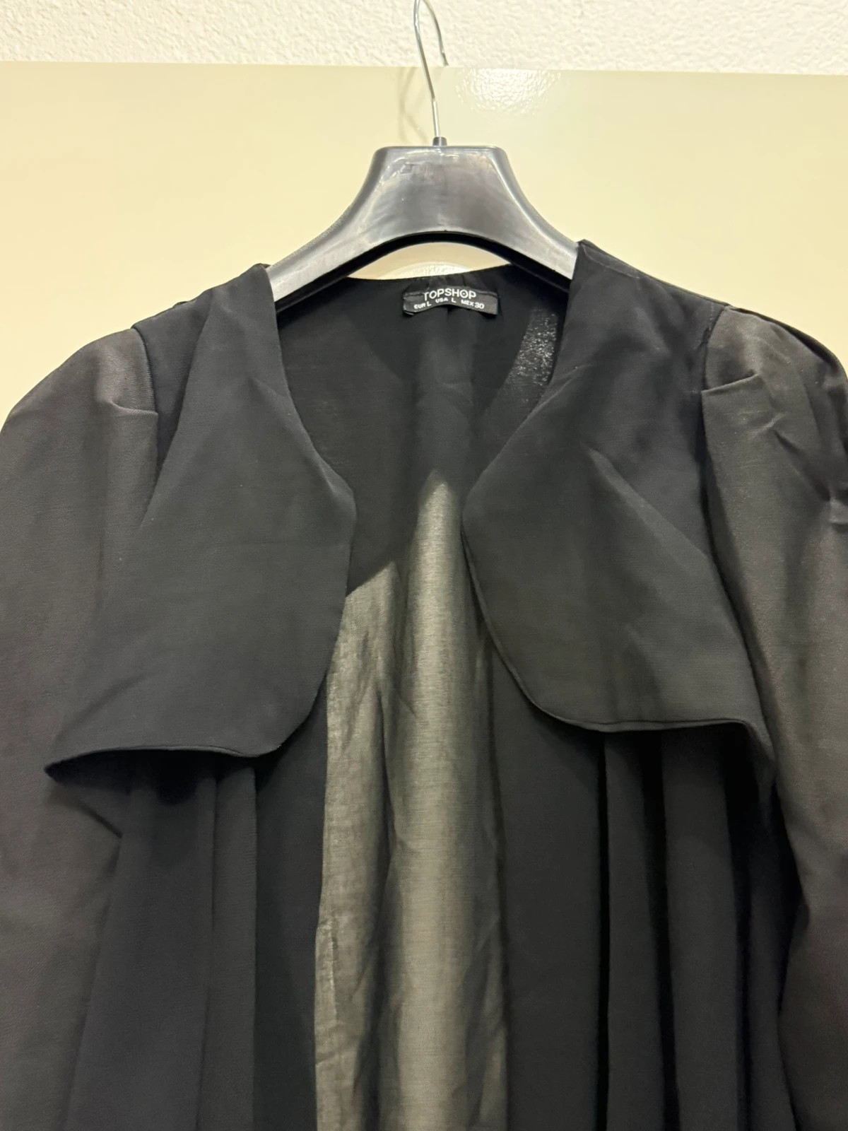 schwarze Chiffon Jacke – Topshop – taille L / 40 / 12 2