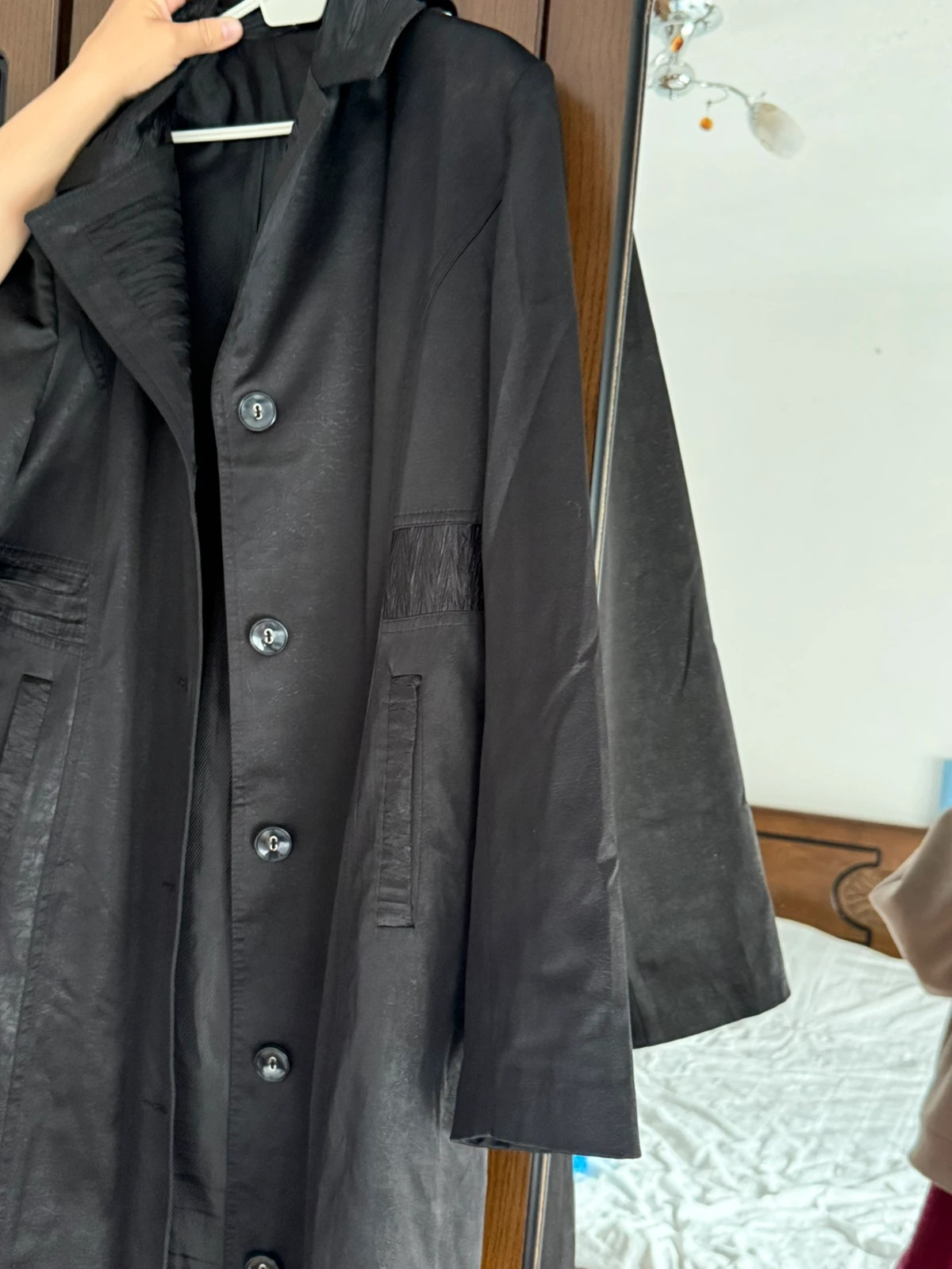 Langer schwarzer Damenmantel – Irem Giyim – taille 4XL / 48 / 20 3
