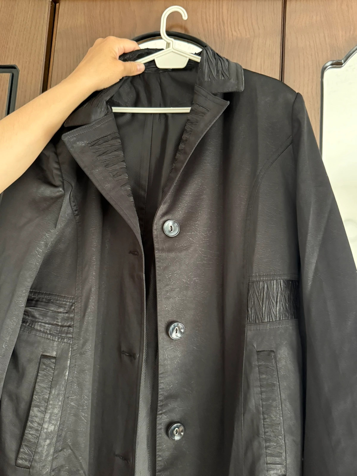 Langer schwarzer Damenmantel – Irem Giyim – taille 4XL / 48 / 20 5