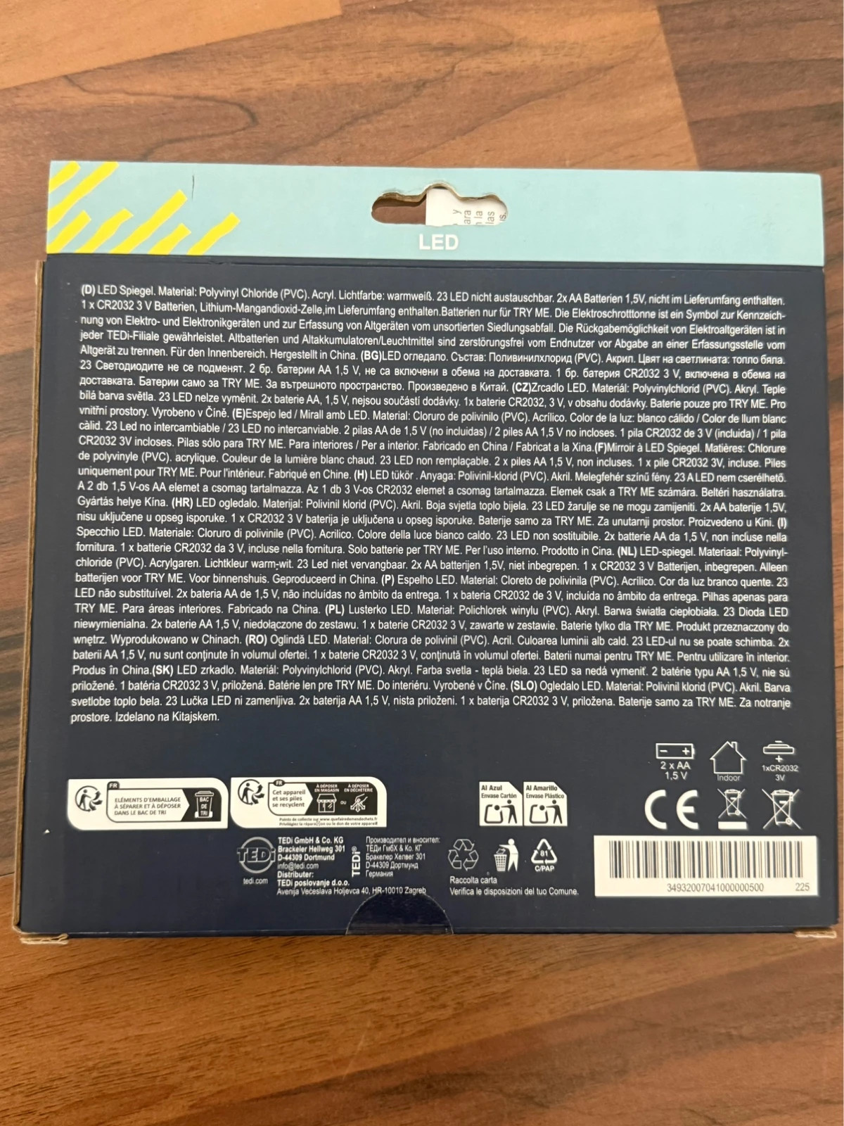 LED Spiegel Stern mit warmweißem Licht – Tedi 3