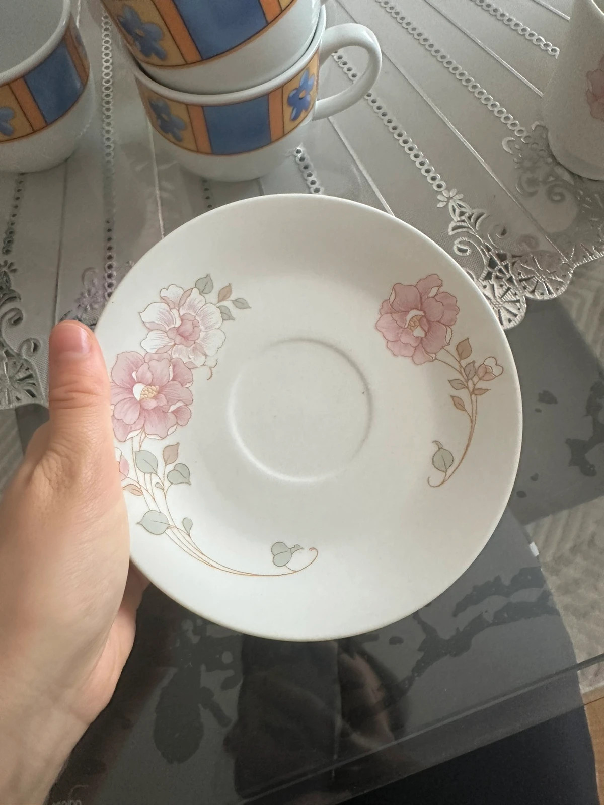 5 Kaffeetassen mit 5 Untertassen – Chine 5