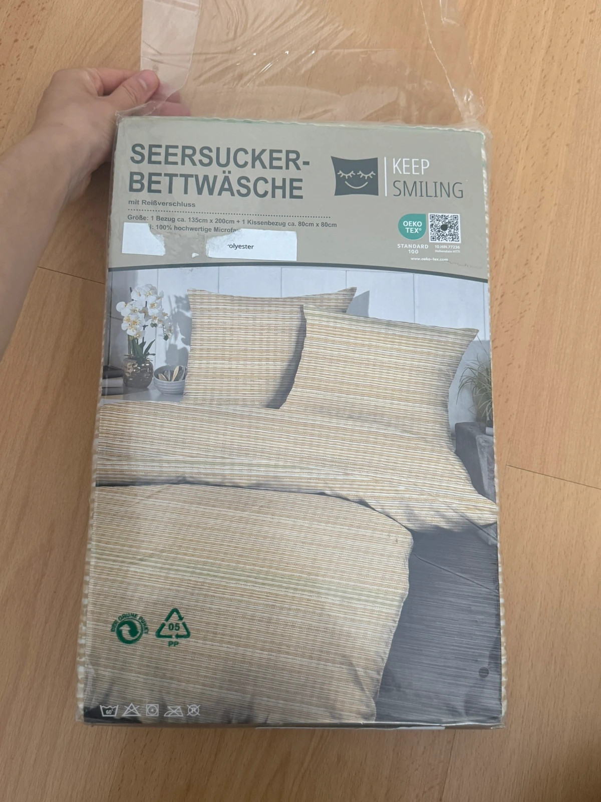 Neue Seersucker-Bettwäsche