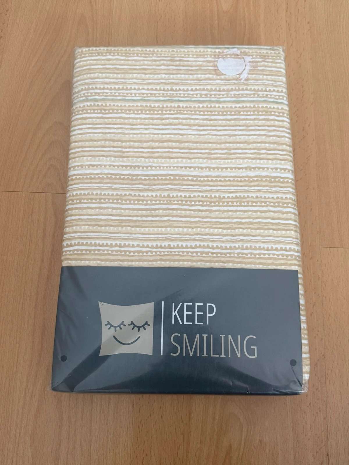Neue Seersucker-Bettwäsche – keep smiling – taille Simple (135-150 cm x 200-220 cm) 2