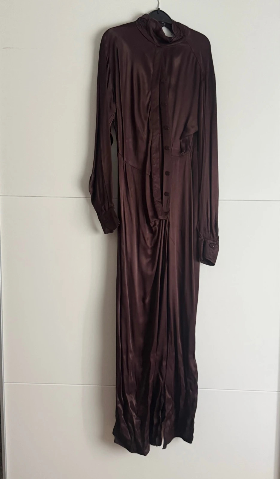NA-KD Maxikleid Satin Braun – NA-KD – taille XS / 34 / 6